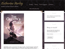 Tablet Screenshot of katherinehurleybooks.com